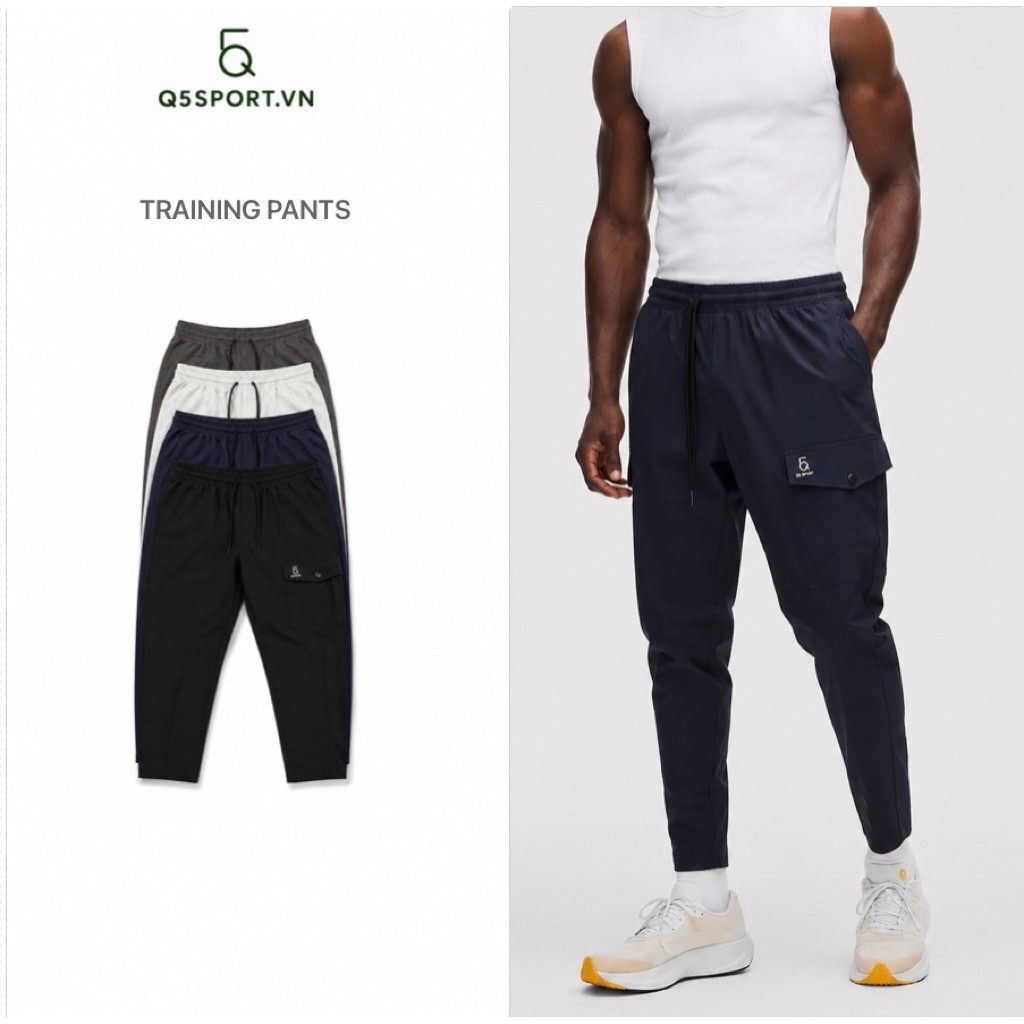 Quần dài thể thao nam Q5 Sport chất gió túi hộp QDTT01 – Co giãn 4 chiều, thấm hút mồ hôI, chạy bộ t