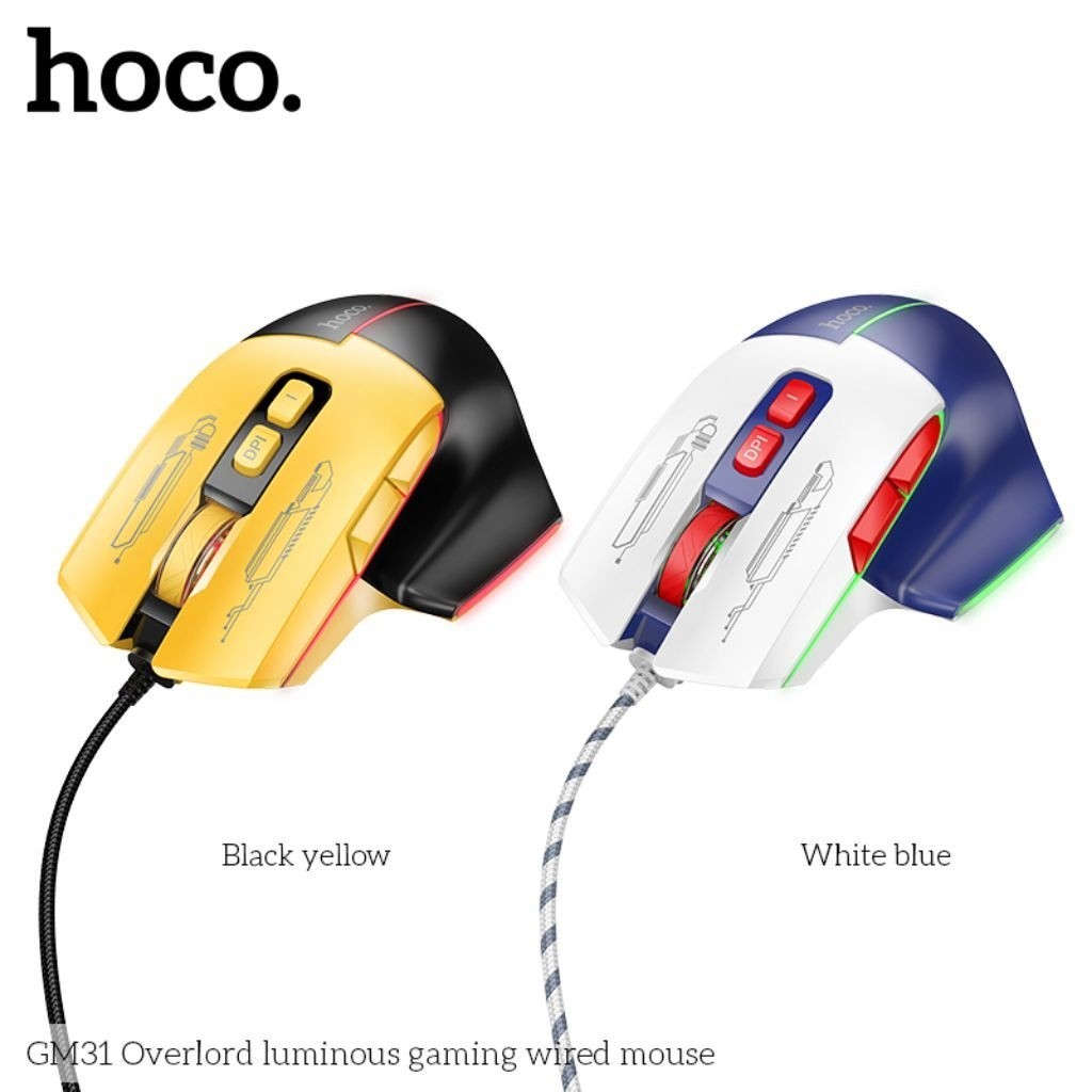 Chuột máy tính gaming Hoco GM31 có dây cắm USB