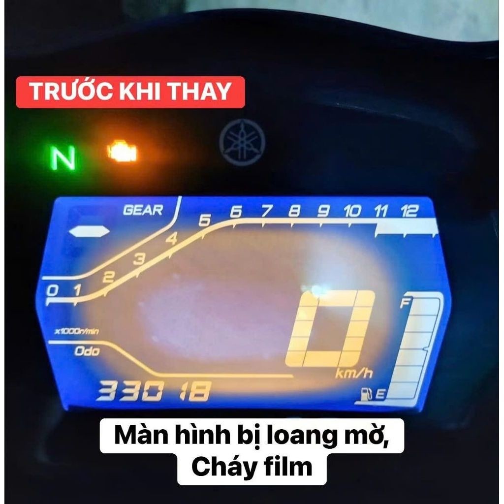 Màn LCD Exciter 155 VVA Có Hàn Chân – Màn Hình Đồng Hồ Thay Thế Xe Exciter 155 VVA