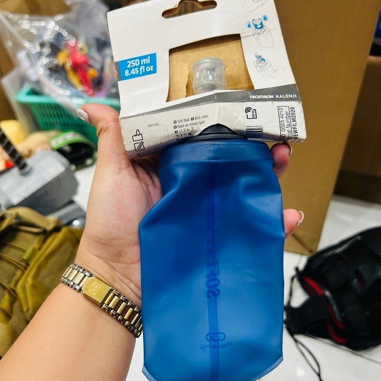 Bình nước mềm chạy bộ 250ml  Kalenji Decathlon