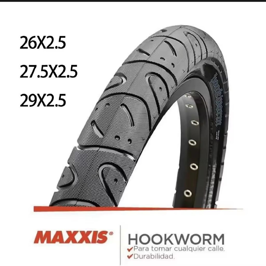 Lốp xe đạp Maxxis Hookworm 27.5x2.50 vỏ chuyên dụng đường phố (urban)(freeride/street/dirt)bền bỉ