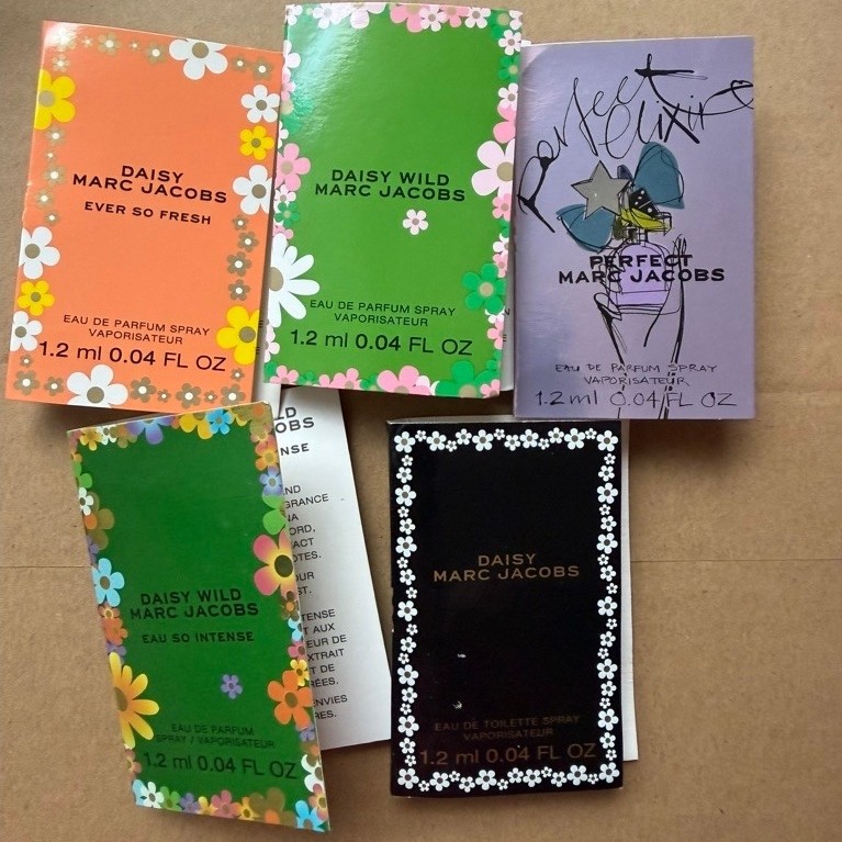 vial nước hoa maảc  Jacobs Daisy, Daisy Ever So Fresh, Daisy Wild, Daisy Wild Eau So Intense, Perfec