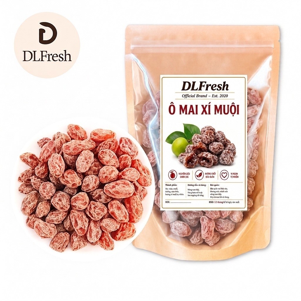 Ô Mai Mix Vị DLFresh – Ô Mai Trái Cây Chua Ngọt, Đồ Ăn Vặt
