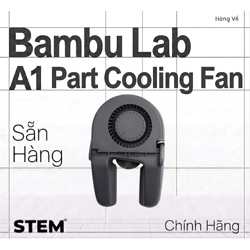 Quạt Thổi Bambu Lab Part Cooling Fan Dòng A (Chính Hãng) - Sẵn Hàng, thay thế cho máy in 3D Mini Bam