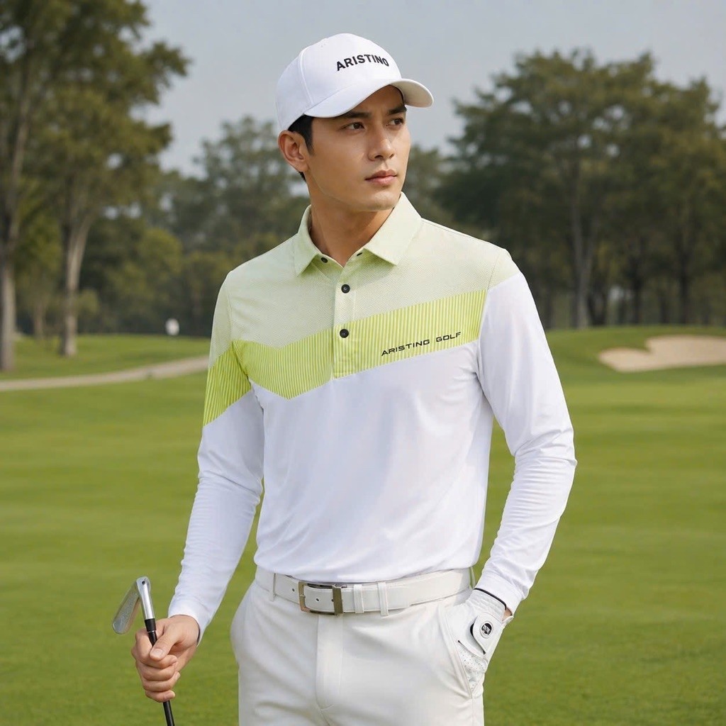Áo nam dài tay-Áo golf nam Aristino
