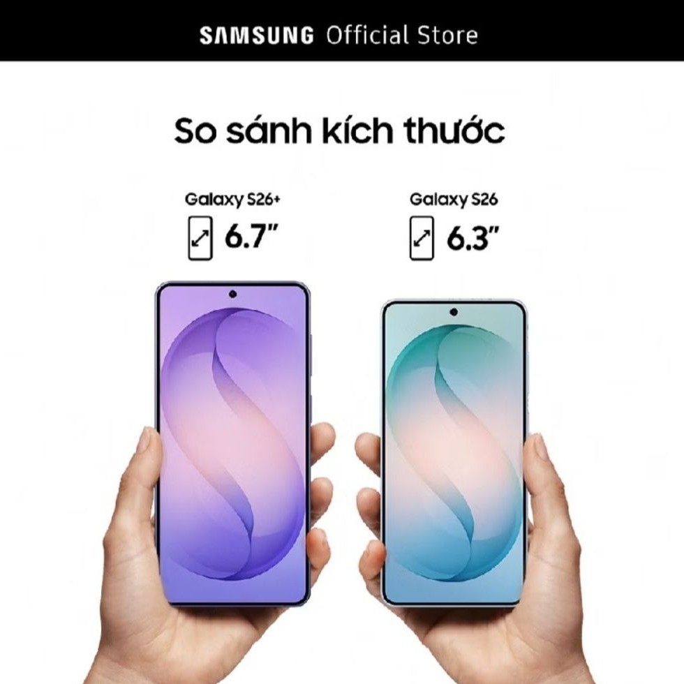 Điện thoại Samsung Galaxy S26+, 12GB/256GB, Customized AP, AI Phone, Photo Assist, Creative Studio, 