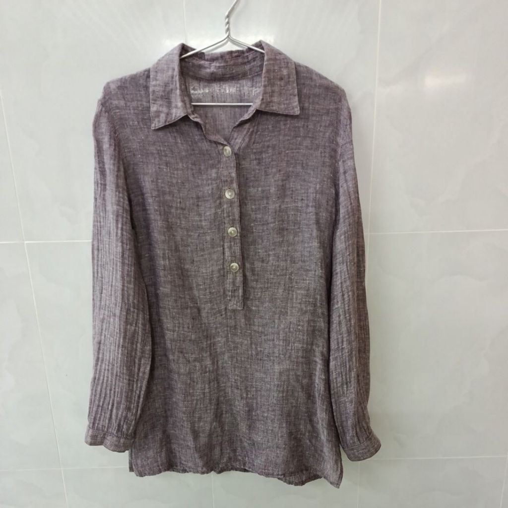 2hand áo sơ mi linen Nhật