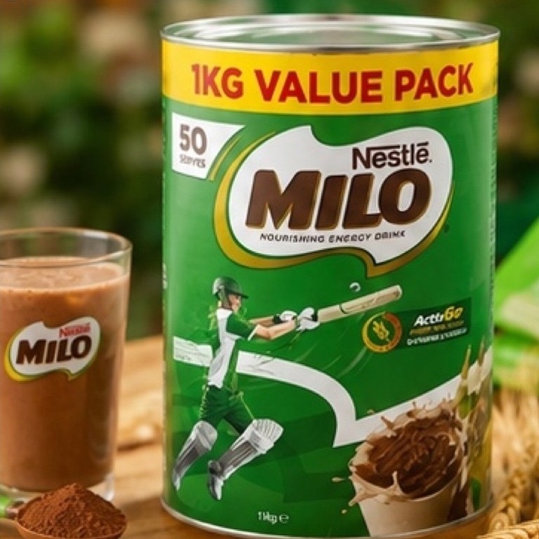 MILO Úc 1KG Chính Hãng – Nestlé MILO 1kg Value Pack 50 Ly, Bột MILO Ca Cao Lúa Mạch