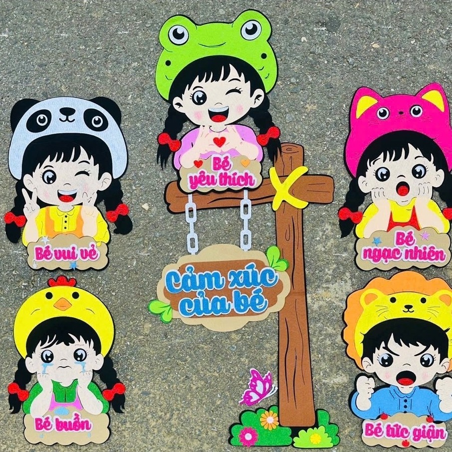 cảm xúc của bé_trang trí mầm non