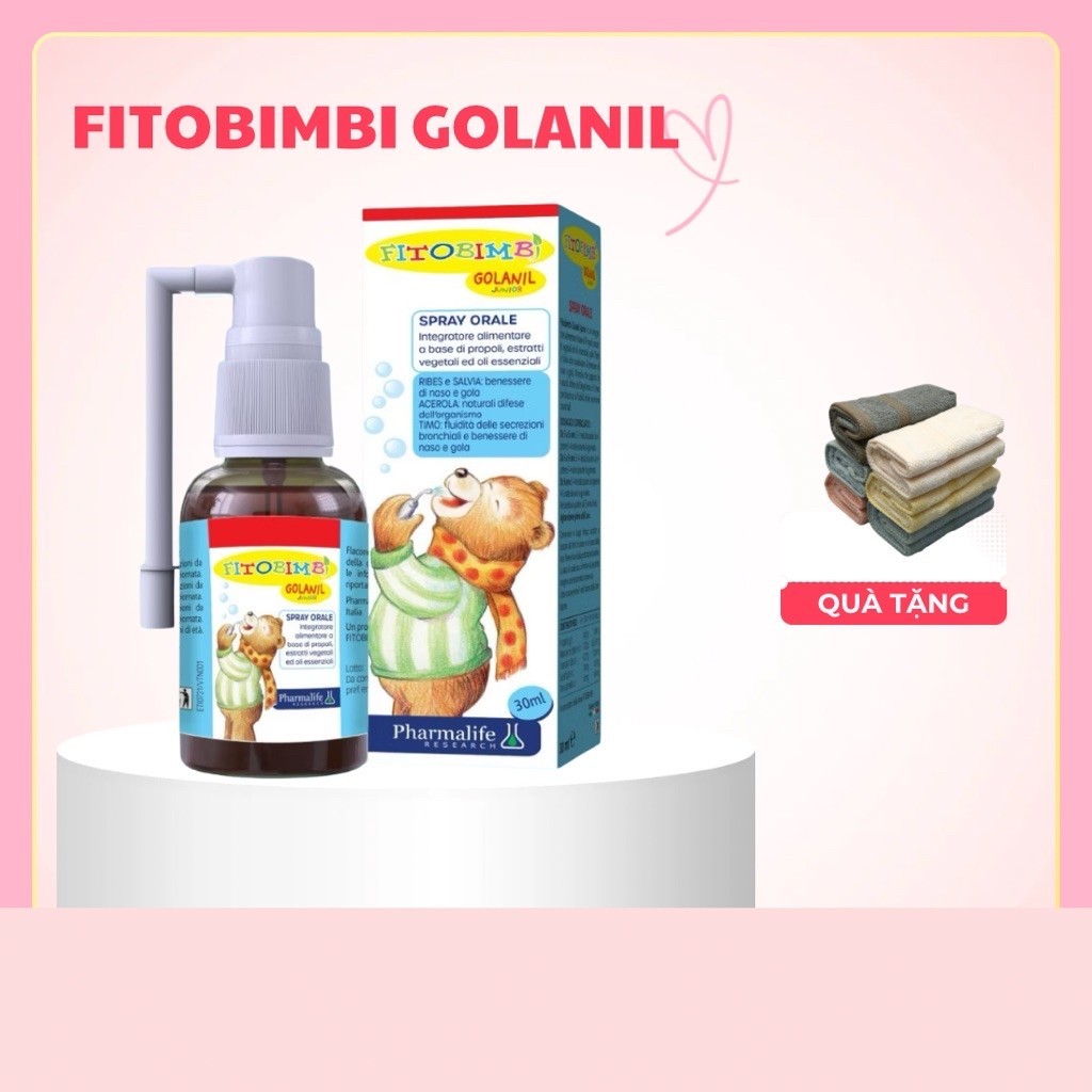 Fitobimbi Golanil Junior 30ml tặng Hỗ trợ tăng sức đề kháng. Hỗ trợ cải thiện tình trạng đờm
