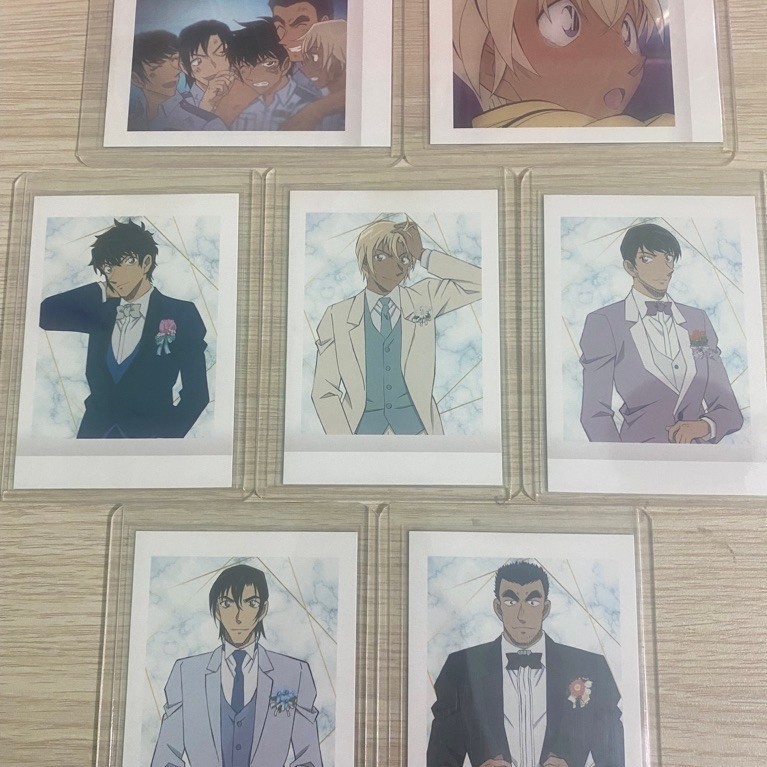 Set 7 card f5 cưới conan