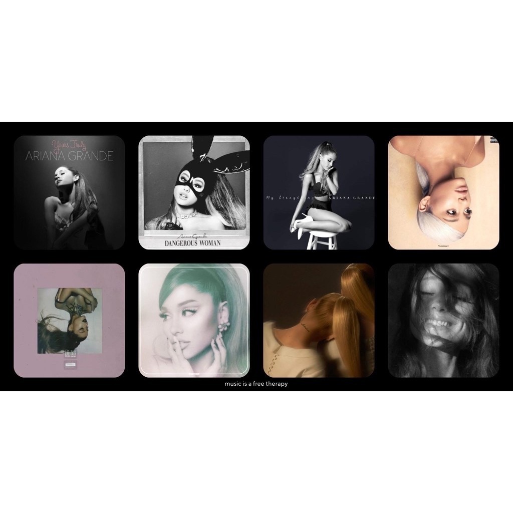 ARIANA GRANDE cd cds các album Eternal Sunshine Positions Sweetener My everything Thank U, Next Your