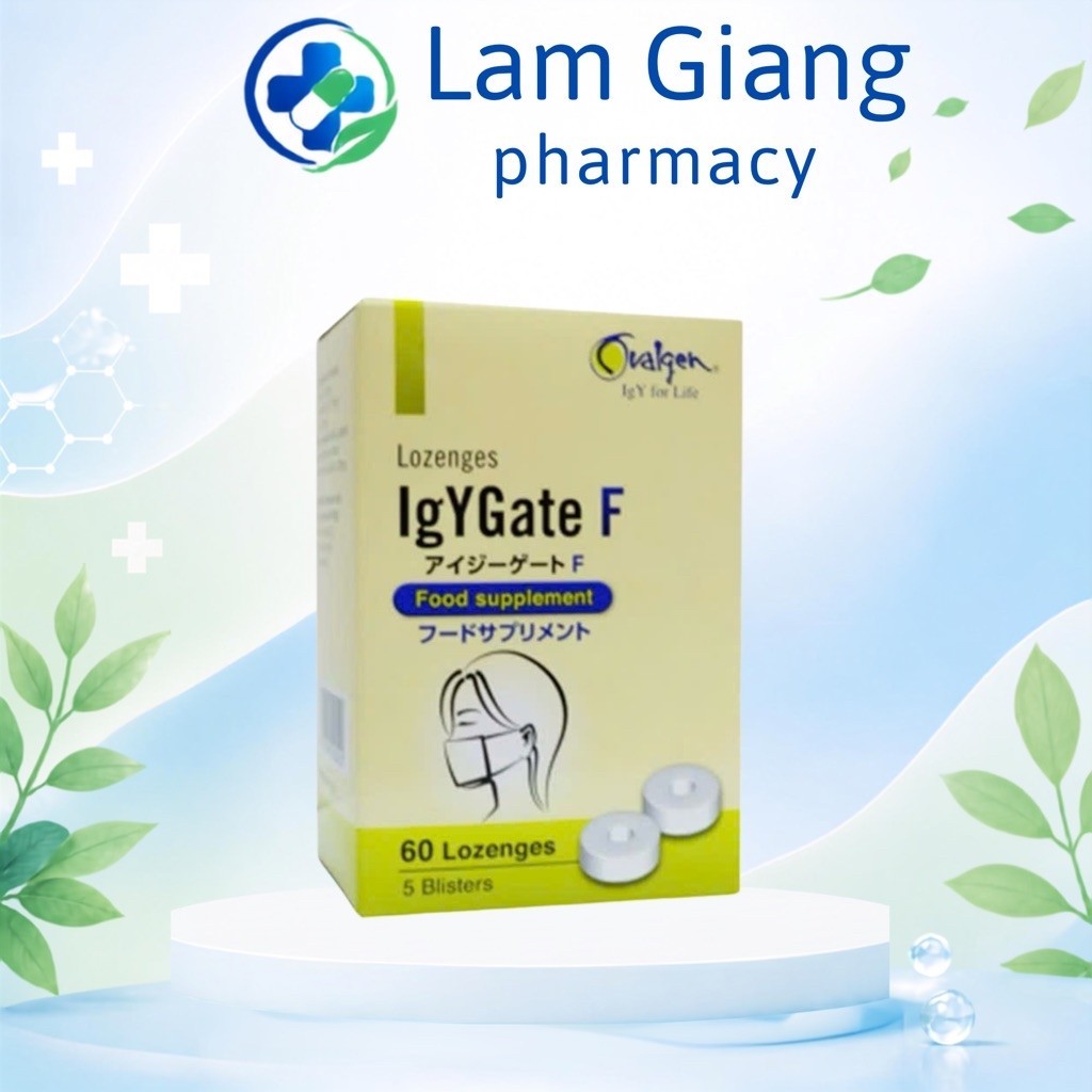 Viên ngậm IgYgate F-hỗ trợ phòng ngừa cảm cúm