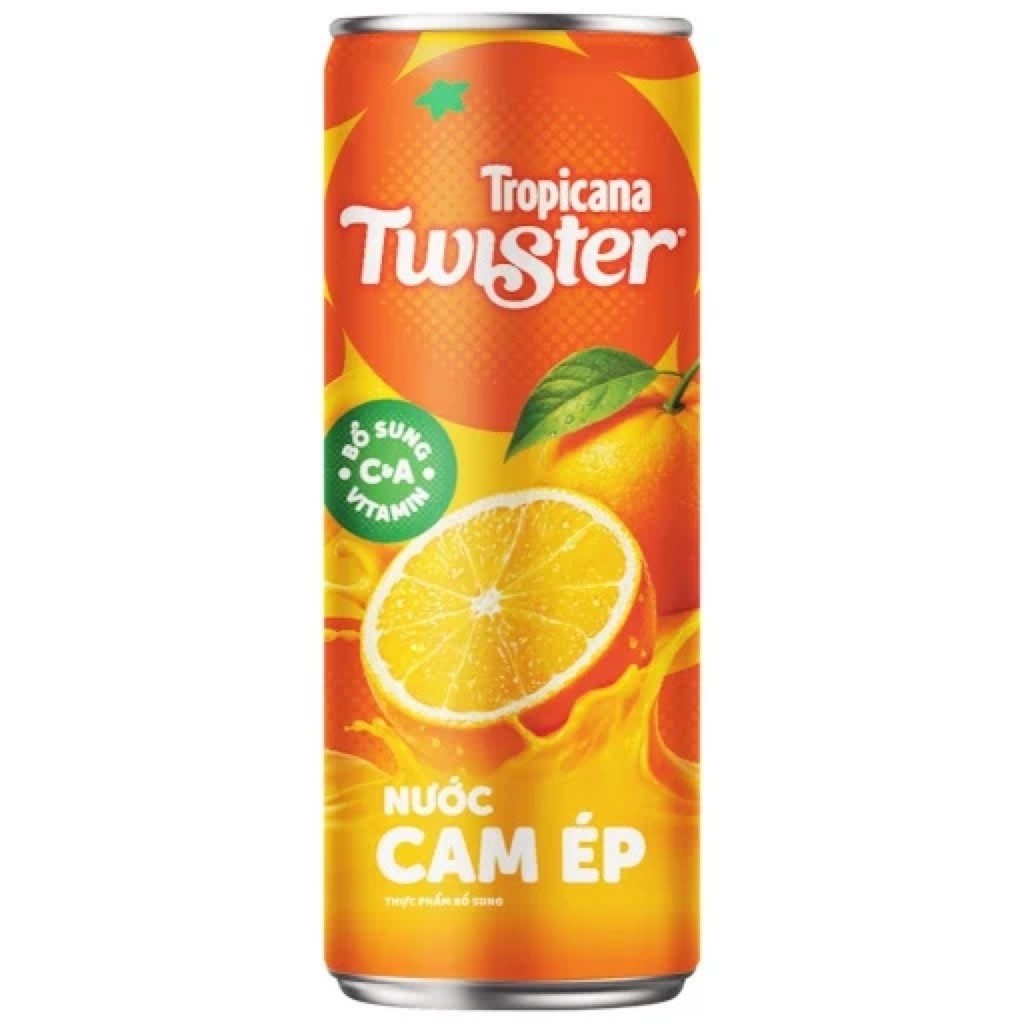 NƯỚC CAM ÉP TROPICANA TWISTER LON 320ML