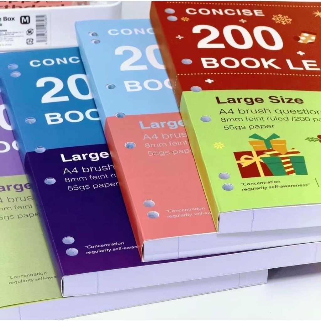 Vở kẻ ngang Lecture Pad A4 200 trang basic kiểu Mỹ