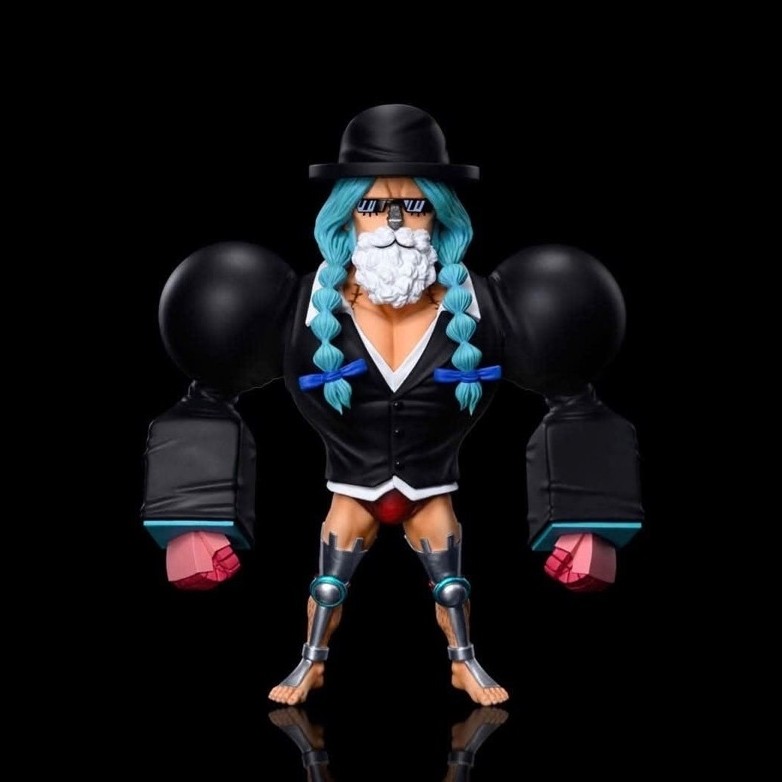 Mô hình Resin WCF chính hãng A+ Studio One Piece Dressrosa Kingdom Team Mũ Rơm Franky