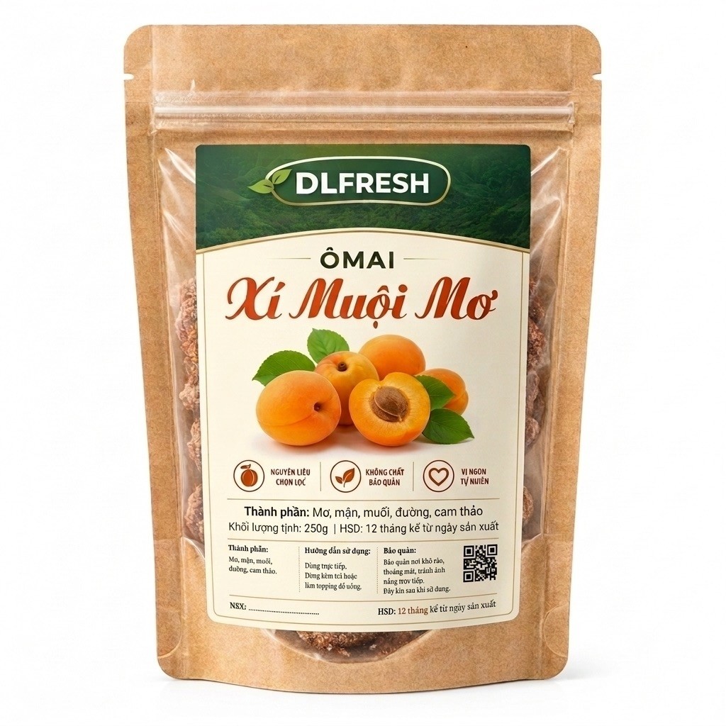 Xí Muội Mơ DLFresh – Mơ Chua Mặn Ăn Ngay, Dùng Pha Chế