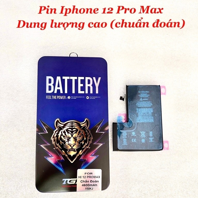 Pin chuẩn đoán thay thế dành cho iphone 12 pro max / 13 pro max / 14 pro max / 15 pro max dung lượng