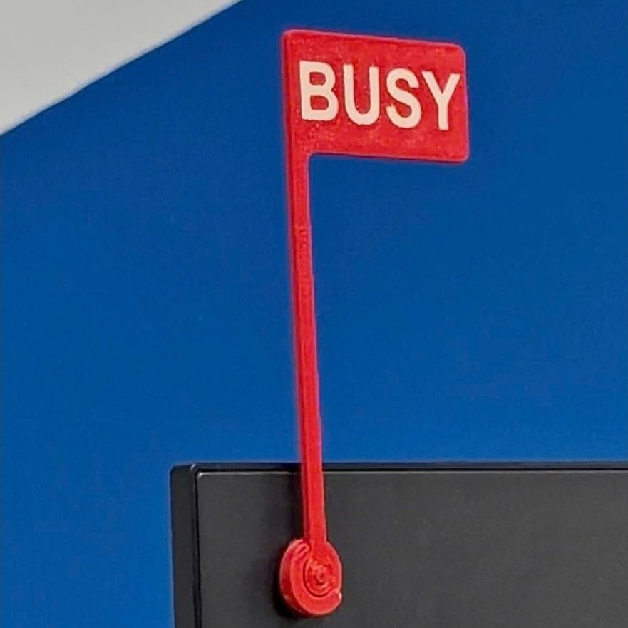 Busy flag - Cờ báo bận dễ thương cho dân văn phòng, có thể custom màu yêu thích