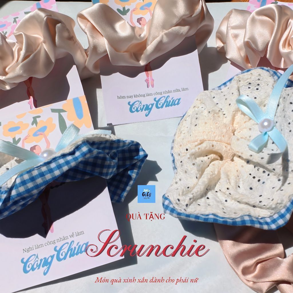 Quà Tặng 20/10, Sinh Nhật: Dây Buộc Tóc Scrunchie