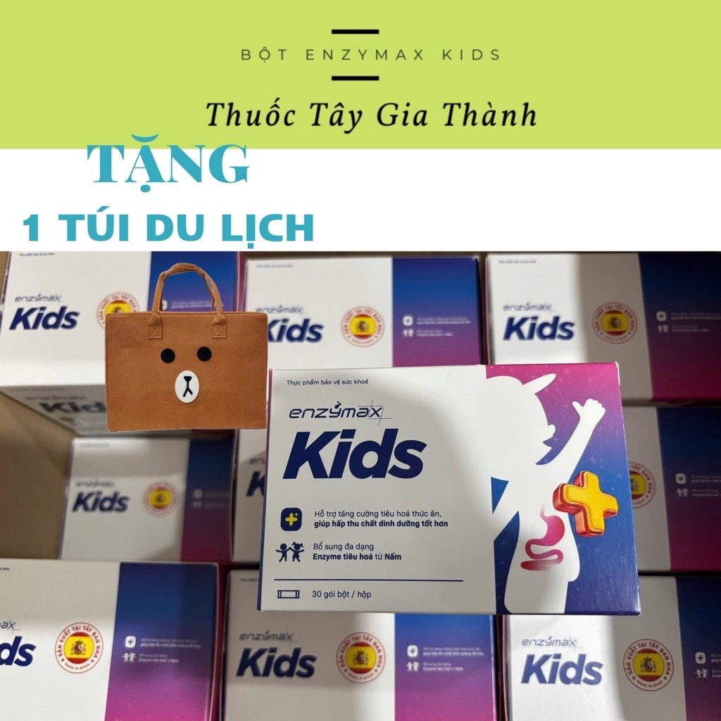 [Mẫu mới] Thực phẩm bảo vệ sức khỏe ENZYMAX KIDS - Tăng cường hấp thu dinh dưỡng- Hộp 30 gói