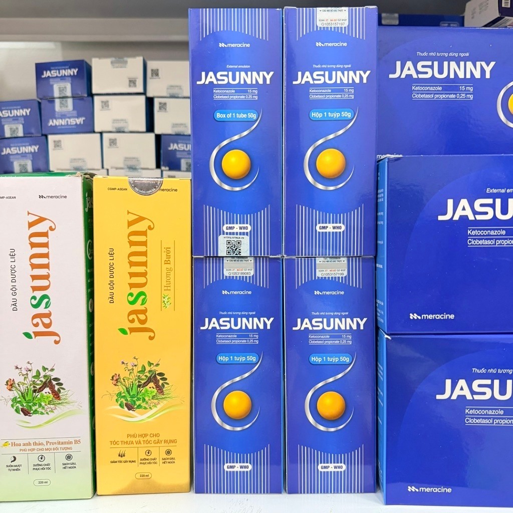 Dầu gội thảo dược jasunny - Sạch Gàu Ngứa, Giảm Rụng Tóc Và Nuôi Dưỡng Da Đầu