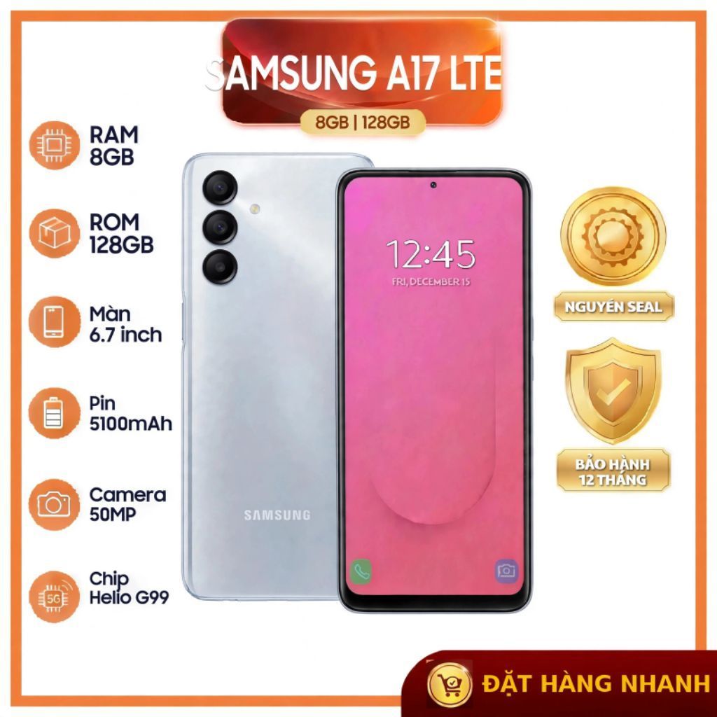 Điện thoại samsung A17 4G 8/128Gb nguyên seal