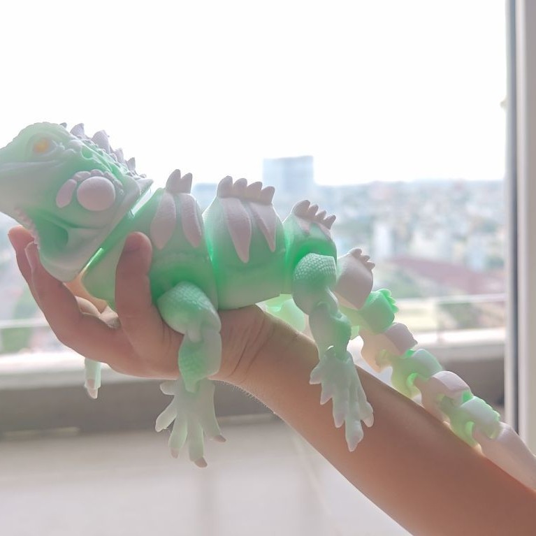 đồ chơi mô hình tăc kè rồng nam mỹ iguana 30 cm