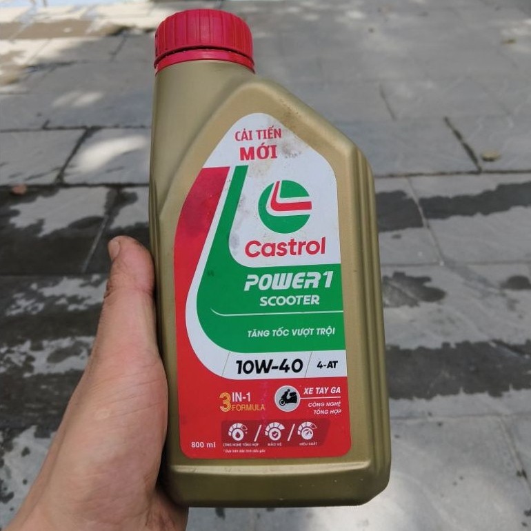 dầu nhớt xe ga Castrol power1 loại 800ml