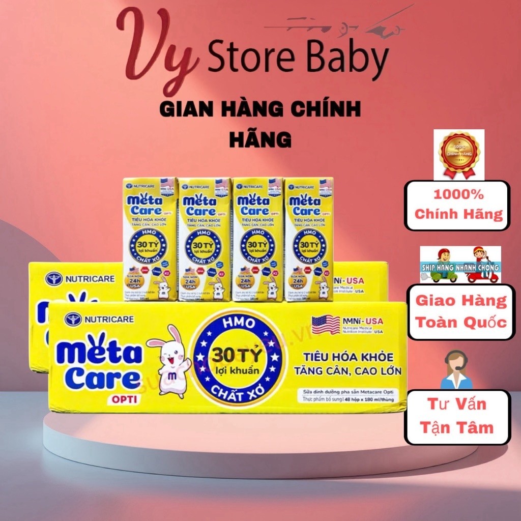 [Nutricare] Sữa Pha Sẵn MetaCare Opti, MetaCare Eco 110ml, 180ml Sữa Dinh Dưỡng Pha Sẵn Chính Hãng