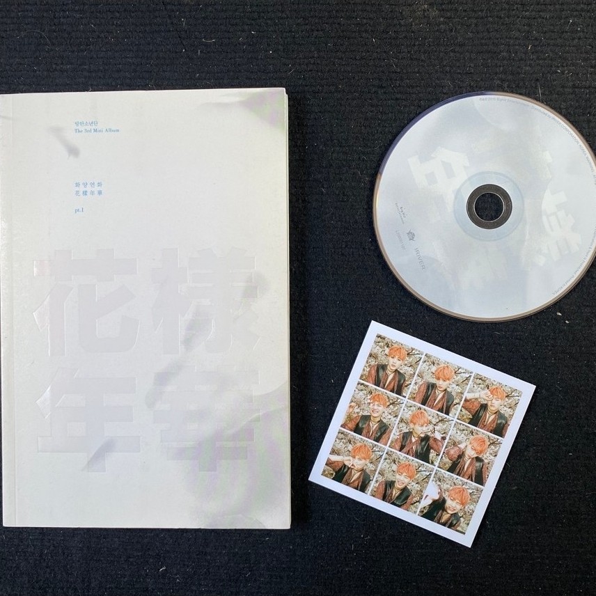 bts mini album Hyyh pt1 đã khui seal, gồm cd với photobook card như hình