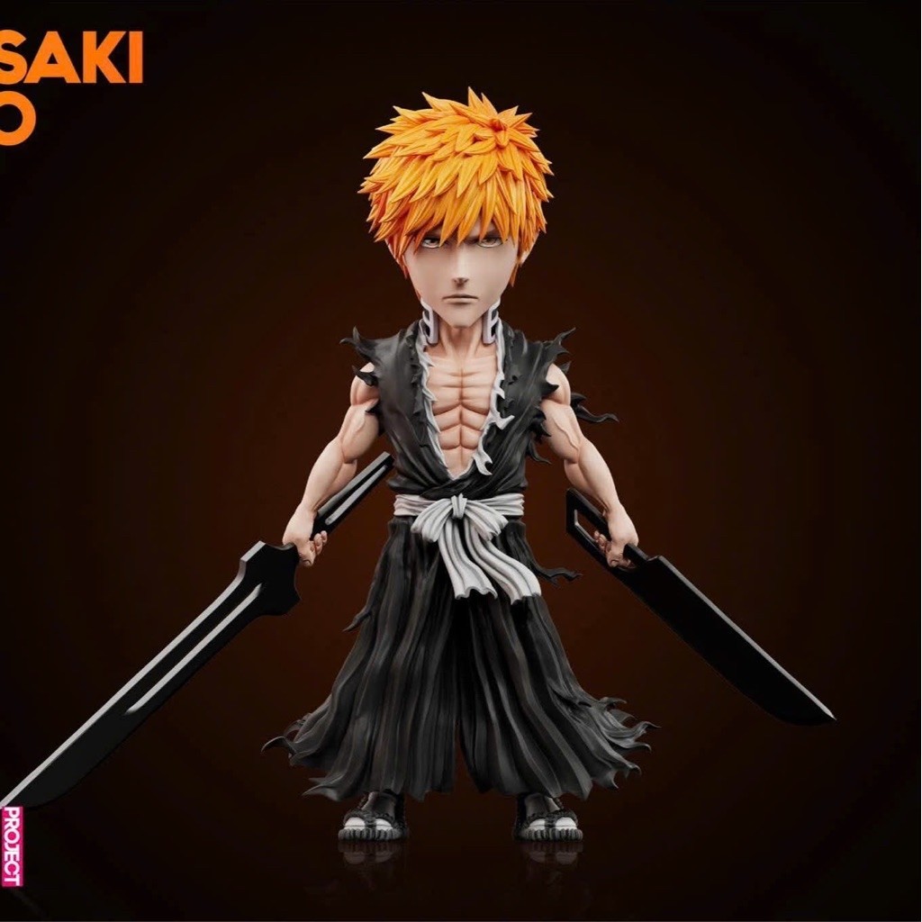 Mô hình Resin WCF chính hãng Yz Studio Bleach Story of Ichigo No.12 Ichigo Song Đao