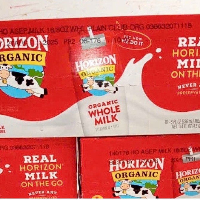 date 2027 Sữa tuơi nuớc HORIZON ORGANIC WHOLE MILK 236ml