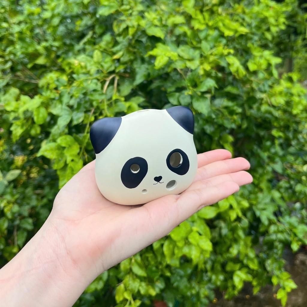 Sáo | Kèn Ocarina 6 lỗ hình gấu trúc | Chất liệu gốm | Kèm tài liệu hướng dẫn chơi