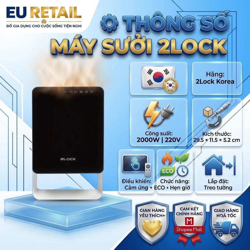 Máy sưởi nhà tắm 2Lock HOT