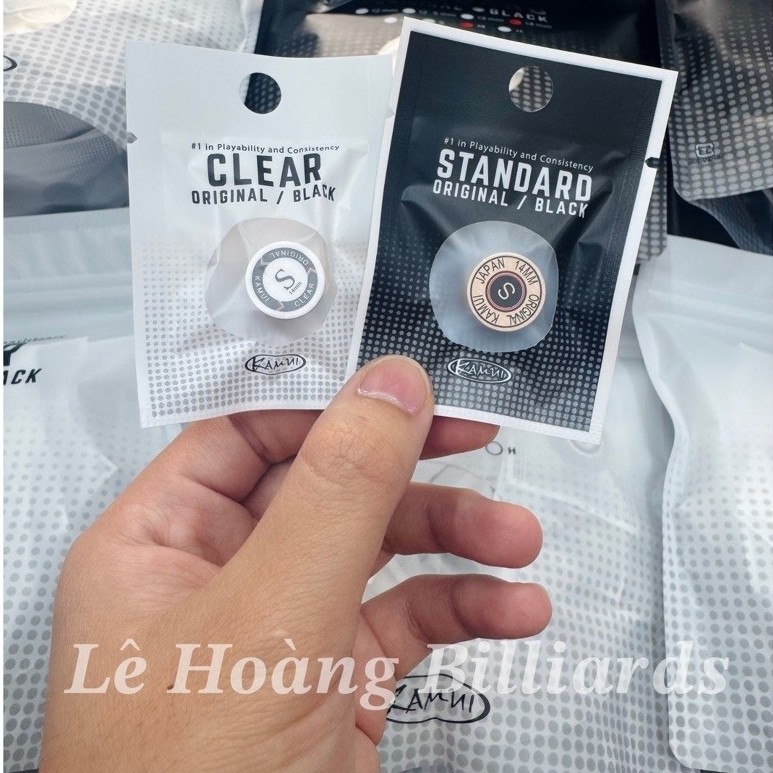 Đầu Tẩy KAMUI bao bì mới có túi dựg chuẩn xịn 14mm - Đầu cơ bida Kamui Tip cao cấp - 2 size S,Mdn
