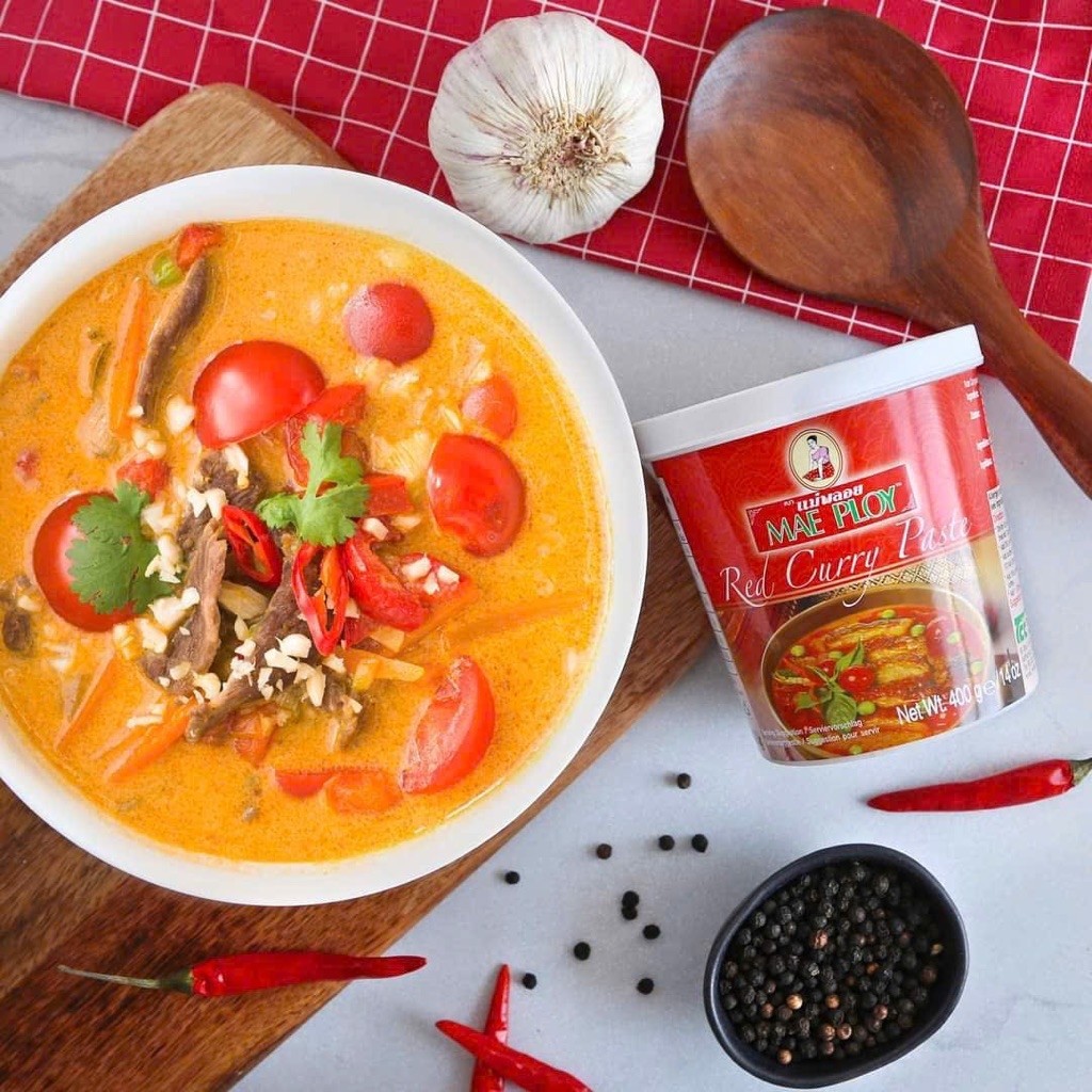 Gia vị nấu  Cari đỏ Mae Ploy 400g nhập khẩu Thái Lan