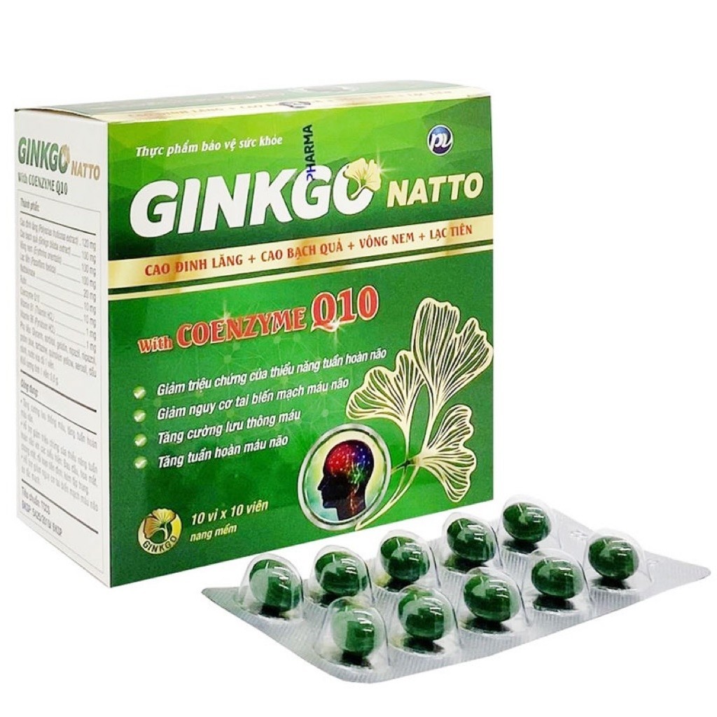 Viên uống Ginkgo Biloba 60mg Hỗ Trợ Tăng Cường Tuần Hoàn Máu Não Cho Người Lớn