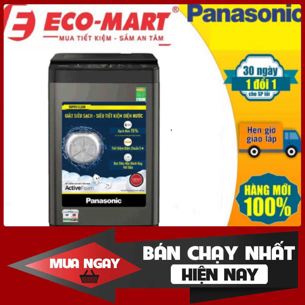 F82Y01DRV Máy giặt Panasonic 8,2Kg NA-F82Y01DRV cửa trên chạy cực êm