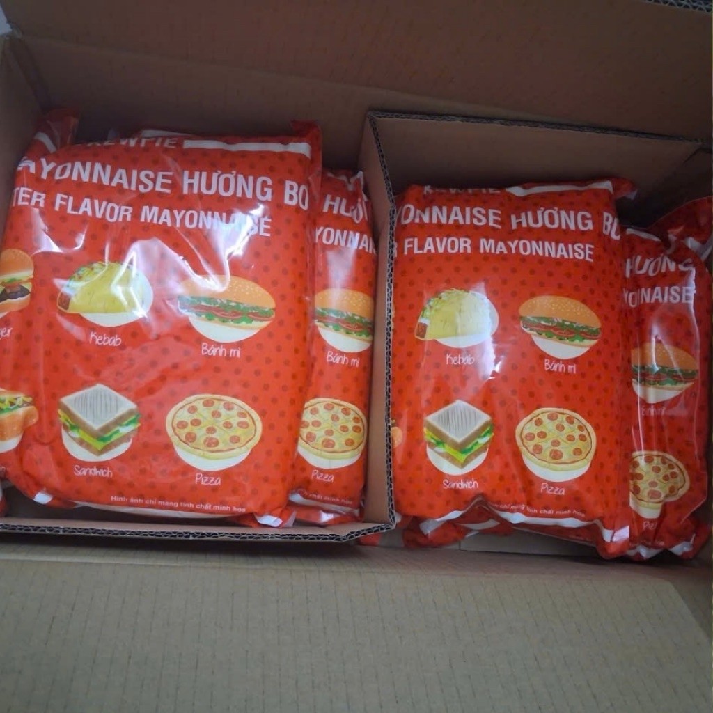 Nguyên thùng 4 bịch xốt mayo bơ 3kg kewpie [tiết kiệm giá)