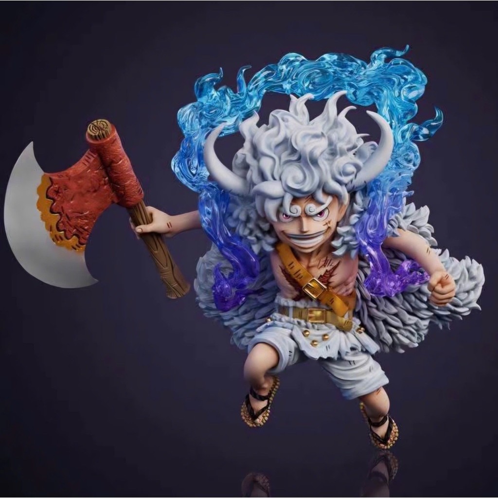 Mô hình Resin WCF chính hãng Yz Studio Elbaph Arc Luffy Gear 5 Nika Thần Mặt Trời