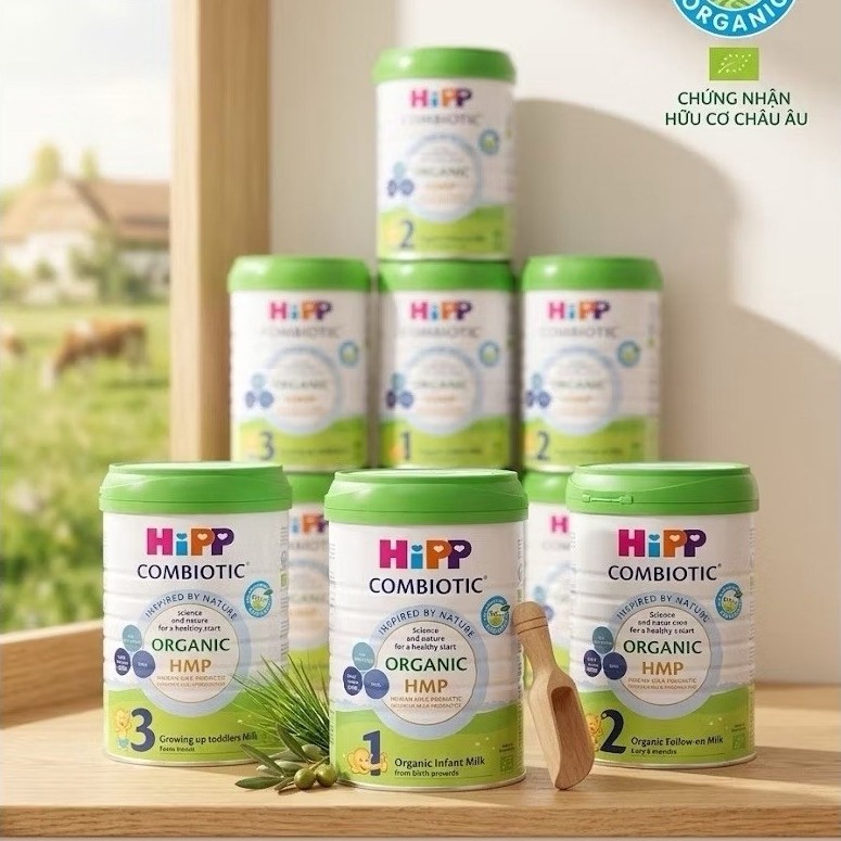 [CHÍNH HÃNG] - SỮA BỘT HIPP 1/2/3 ORGANIC COMBIOTIC ĐỨC - LON 800G