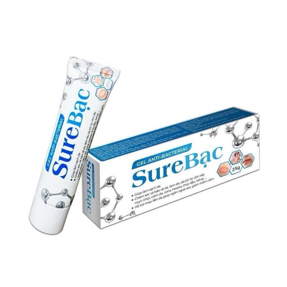 Kem Bôi Da SURE BẠC-làm dịu da bị rôm sẩy,mụn nhọt,hỗ trợ mau liền da tuyt25g