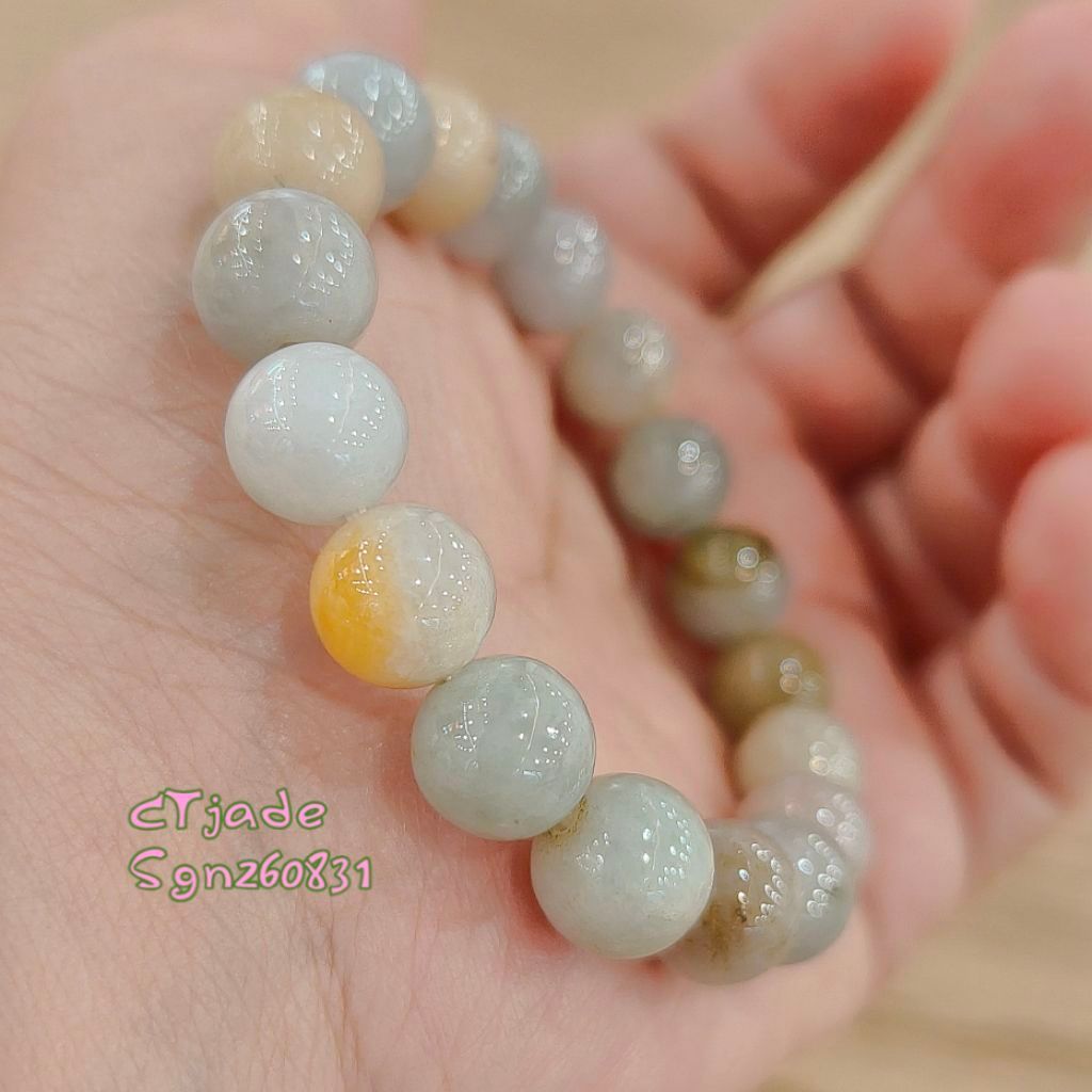 Sgn260831 chuỗi đá thiên nhiên Jade A kiểm định Liulab giaphucloi CTjade