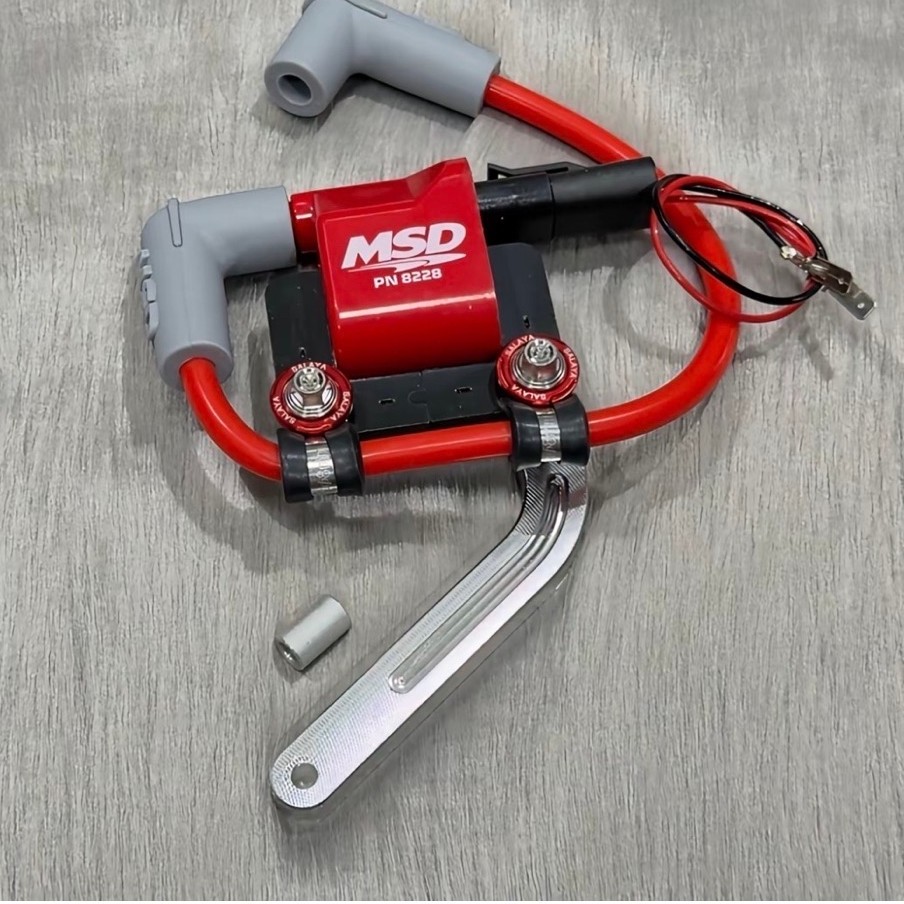 Combo mobin sường MSD + pát nhôm cnc lắp WAVE DREAM ( tặng pát kẹp, ốc salaya, long đền đỏ ) - Phụ k
