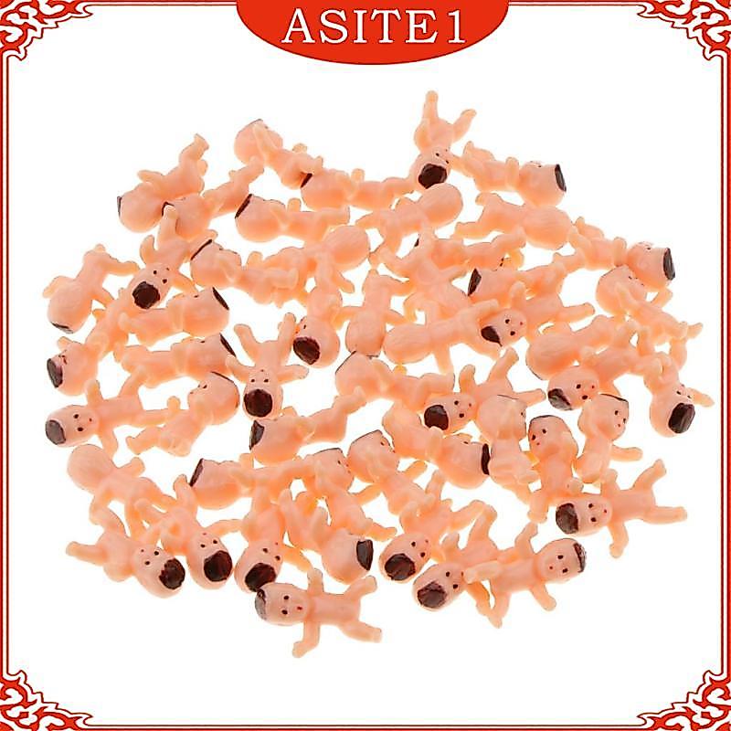 50 Cái / bộ Sơ Sinh Bé Trai Búp Bê Mini Trẻ Em Toàn Thân Châu Á Búp Bê Sơ Sinh