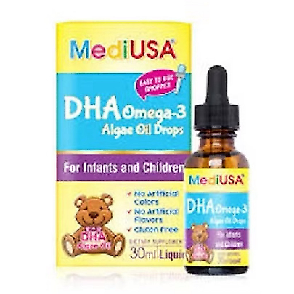 MediUSA DHA OMEGA-3 ALGAE OIL DROPS - trẻ có chế độ ăn uống thiếu hụt hoặc có nhu cầu bổ sung DHA ch
