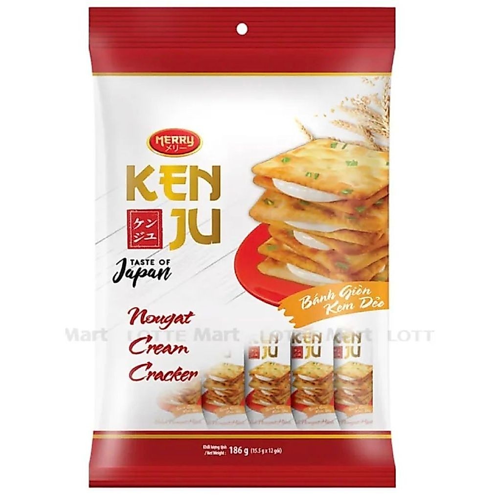 Bánh Kenju kem dẻo (Nougat Cracker)
