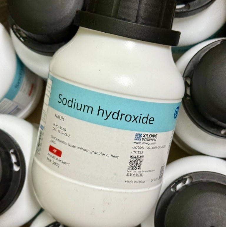 Sodium hydroxide (NaOH), natri hydroxit, AR500G, COA