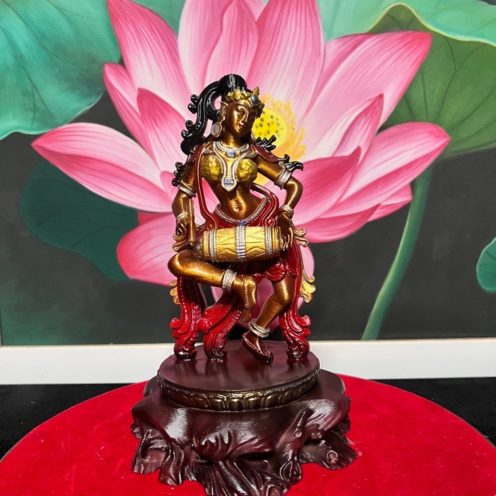 Tượng Nữ thần Apsara đạo Hindu ,in 3d. cao 19 cm